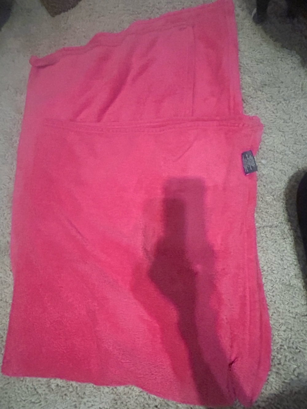 Hot Pink Plush Throw Blanket